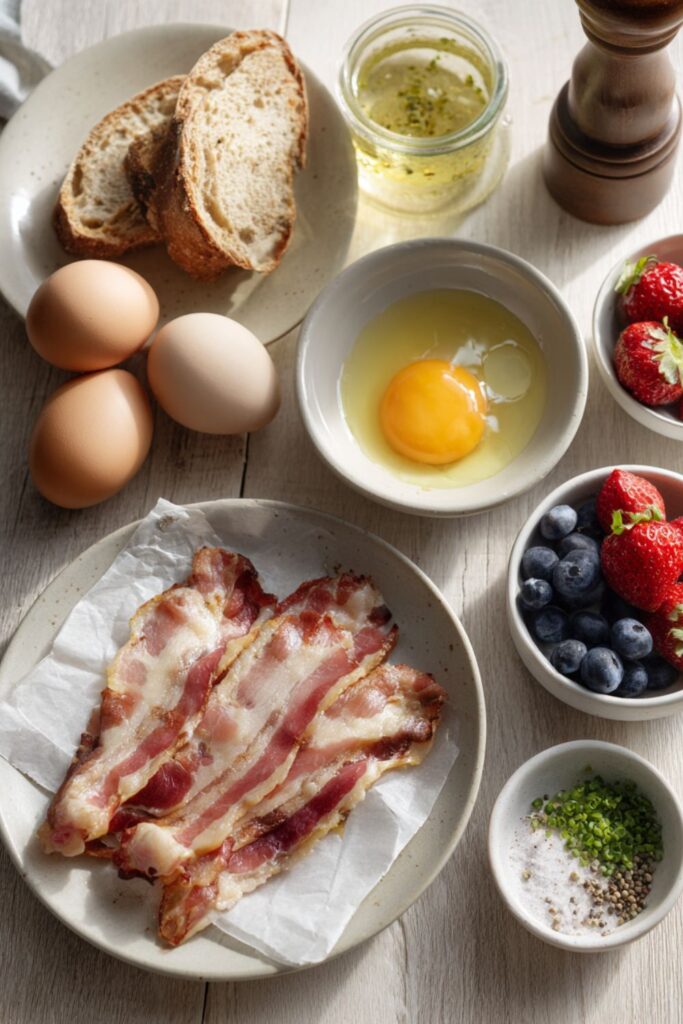 Low FODMAP Bacon and Eggs Recipe 