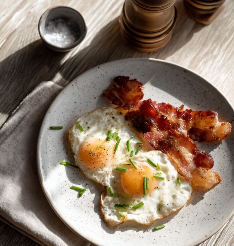 Low FODMAP Bacon and Eggs Recipe