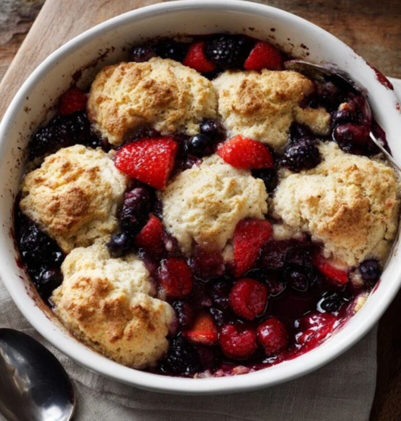 Low FODMAP Berry Cobbler Recipe