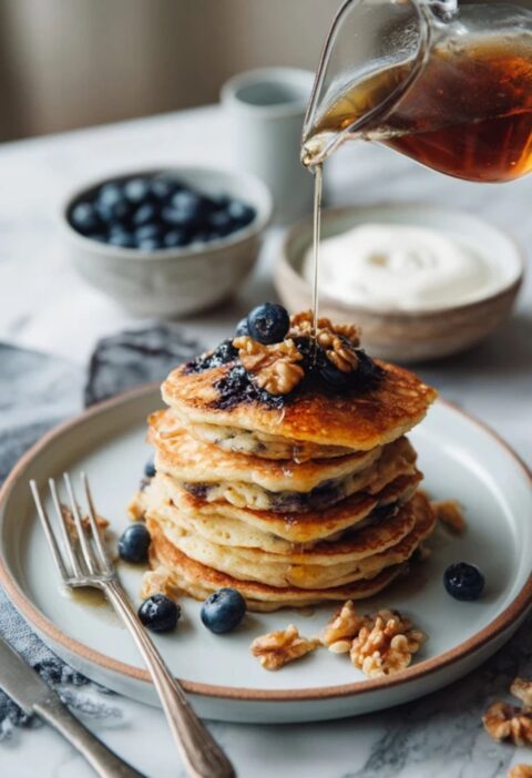 Low FODMAP Blueberry Pancakes Recipe