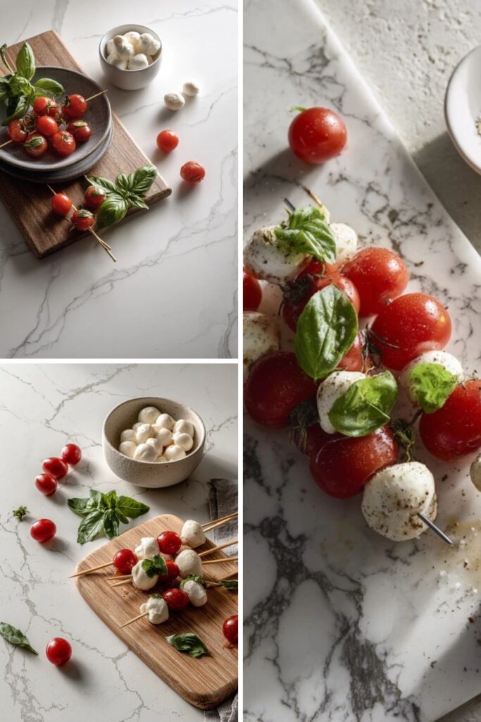 Low FODMAP Caprese Skewers