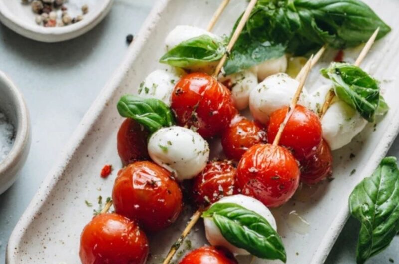 Low FODMAP Caprese Skewers