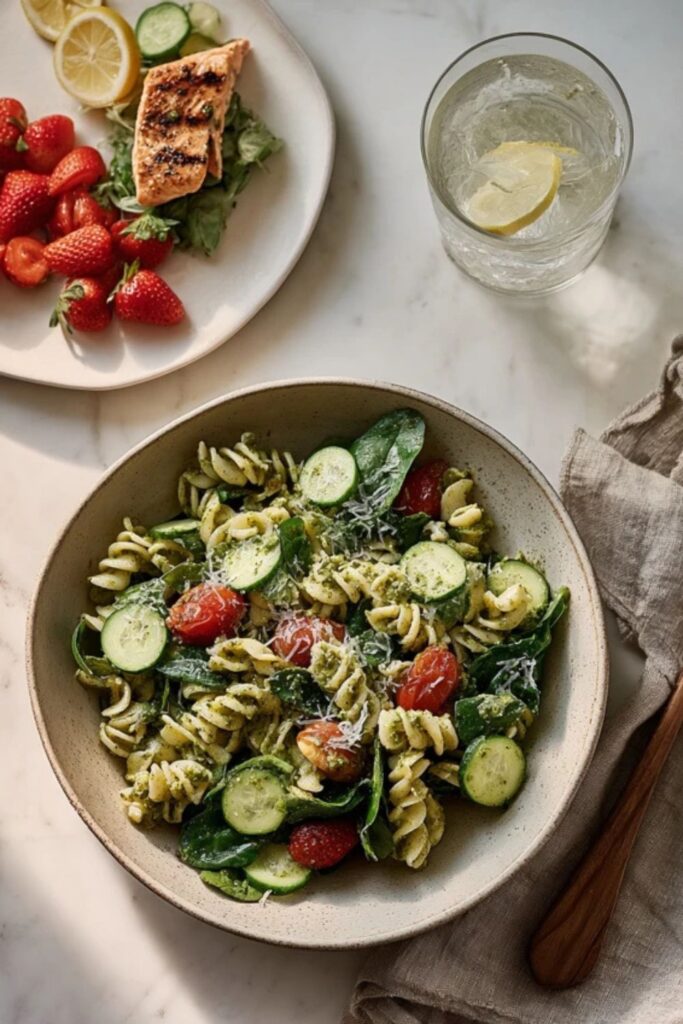 Low Fodmap Pesto Pasta Salad Recipe