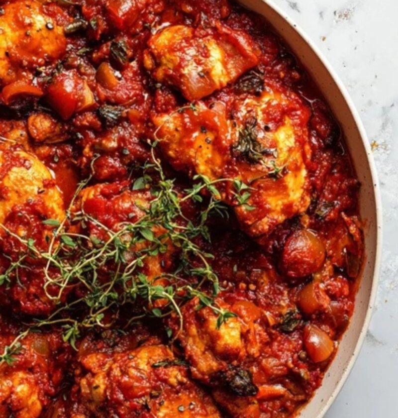 Low FODMAP Chicken Cacciatore Recipe