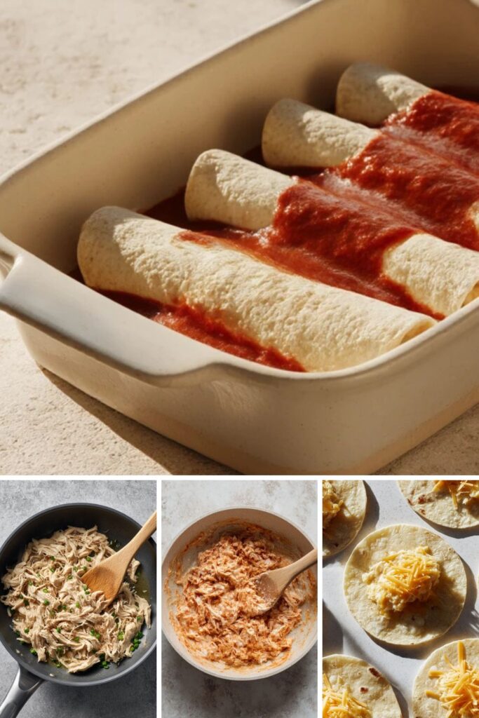 Low FODMAP Chicken Enchiladas Recipe