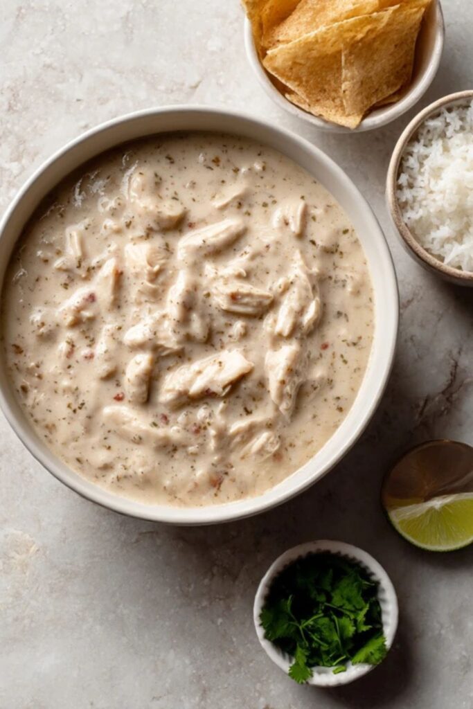 Low FODMAP White Chicken Chili Recipe