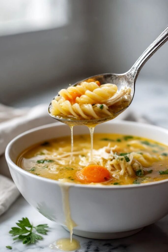 Low FODMAP Chicken Noodle Soup Recipe