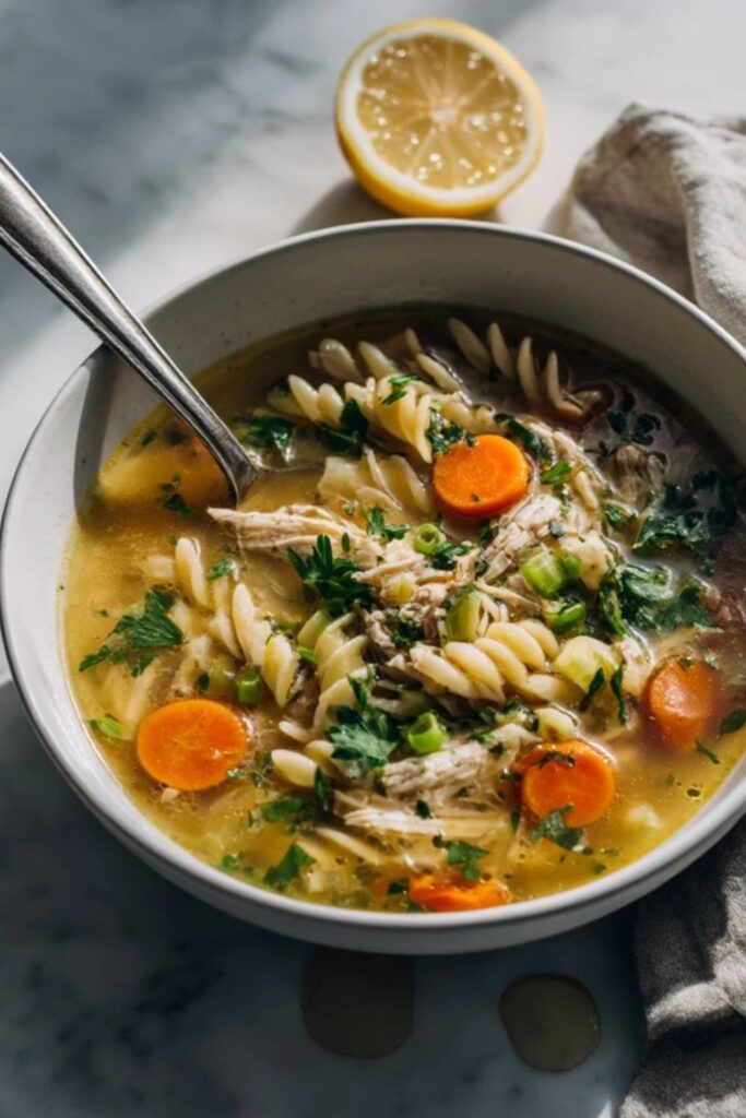 Low FODMAP Chicken Noodle Soup Recipe