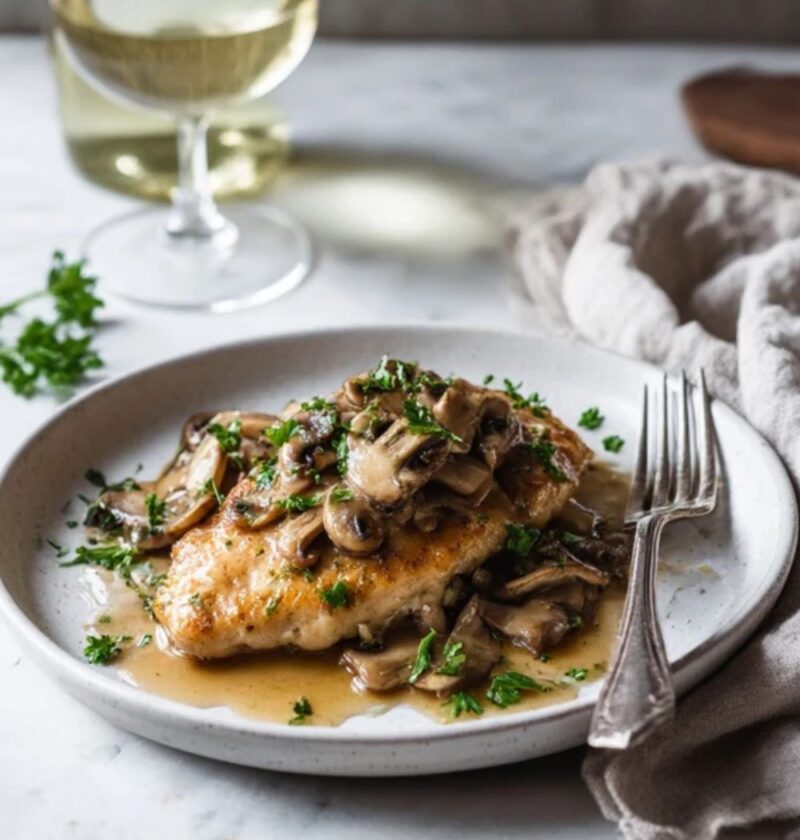 Low FODMAP Chicken Marsala Recipe