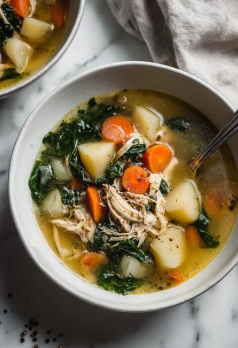 Low FODMAP Chicken & Potato Soup Recipe