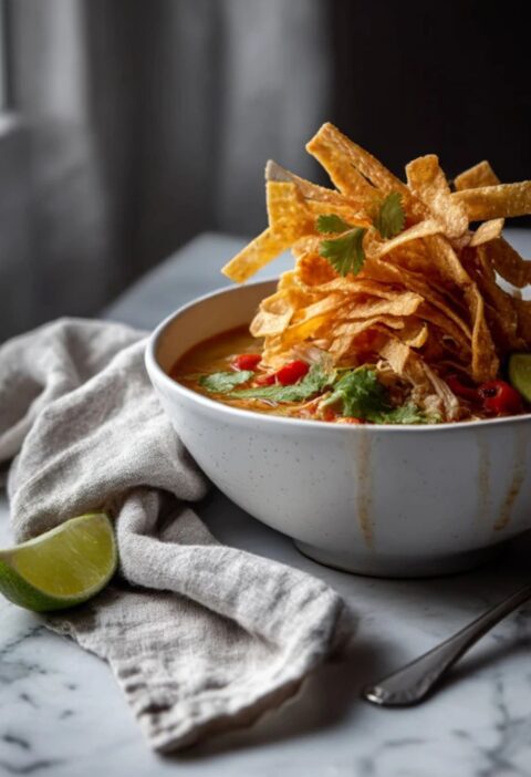 Low FODMAP Chicken Tortilla Soup Recipe