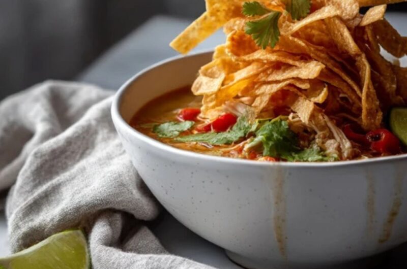 Low FODMAP Chicken Tortilla Soup