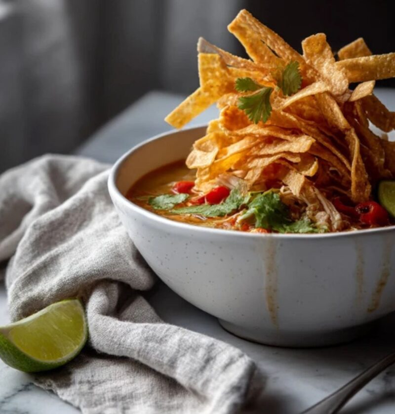 Low FODMAP Chicken Tortilla Soup Recipe