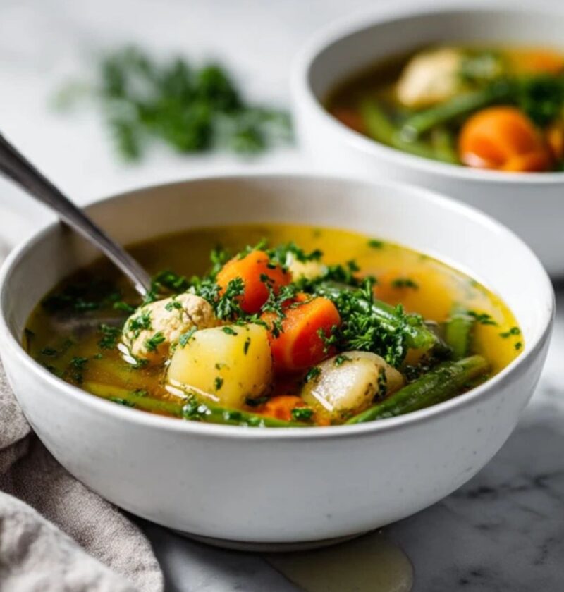 Low FODMAP Chicken Vegetable Soup Recipe