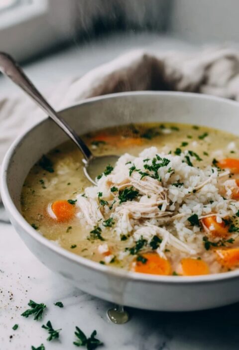 Low FODMAP Chicken And Rice Soup Recipe