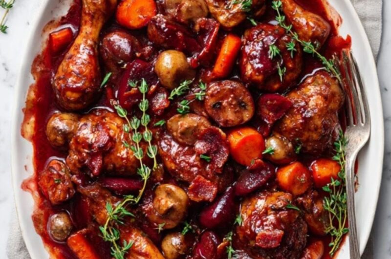 Low FODMAP Coq au Vin Recipe