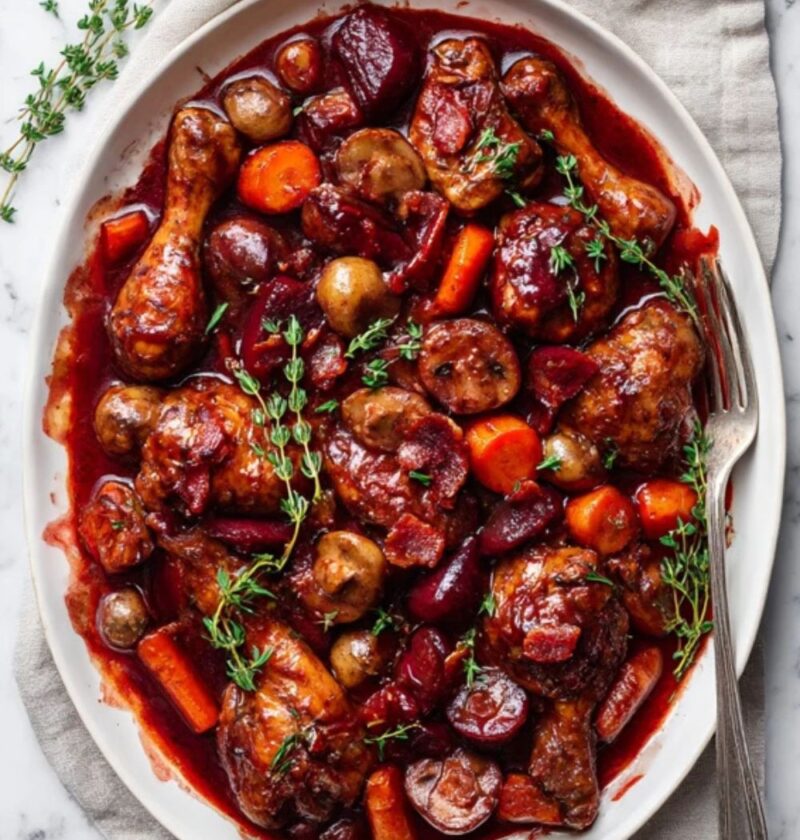 Low FODMAP Coq au Vin Recipe