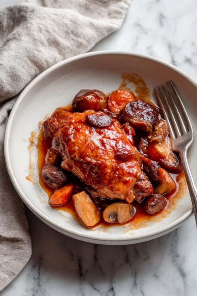 Low FODMAP Coq au Vin Recipe