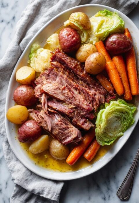 Low FODMAP Corned Beef and Cabbage Recipe