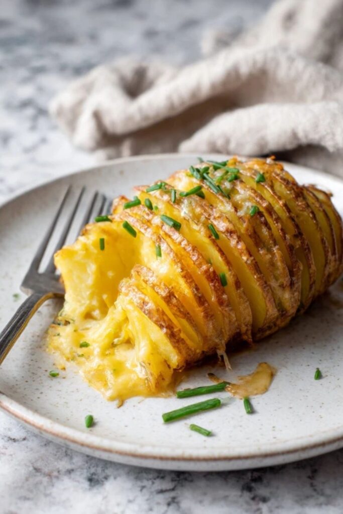 Low FODMAP Hasselback Potatoes Recipe