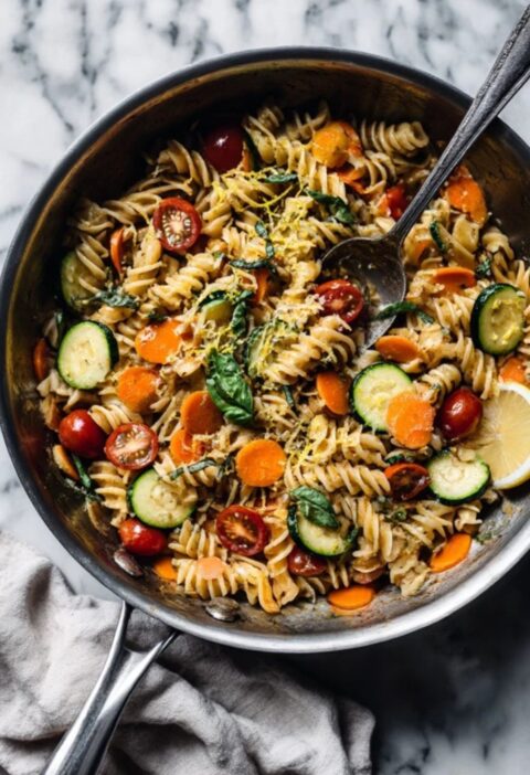 Low FODMAP Pasta Primavera Recipe