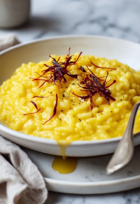 Low FODMAP Risotto Milanese Recipe