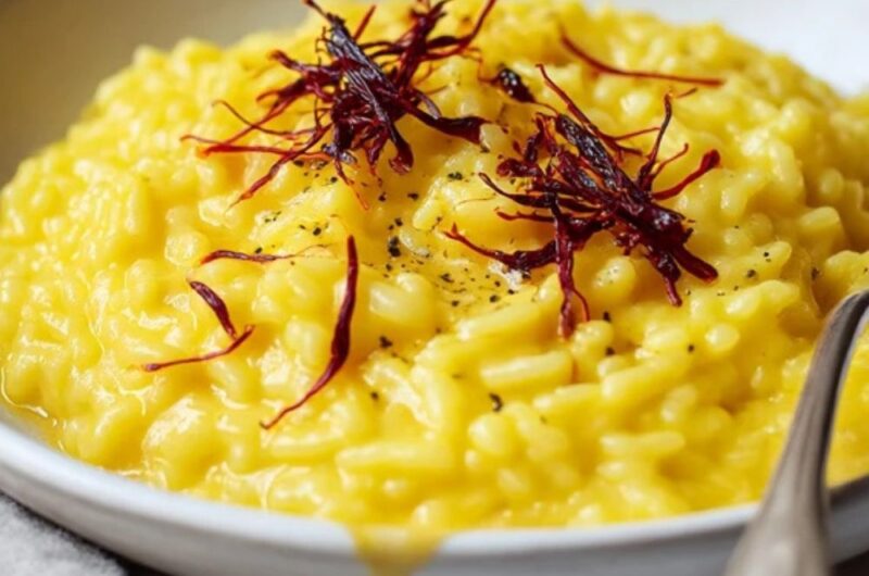 Low FODMAP Risotto Milanese