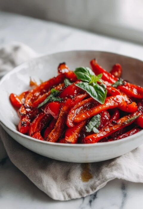 Low FODMAP Roasted Bell Peppers Recipe