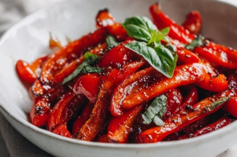 Low FODMAP Roasted Bell Peppers