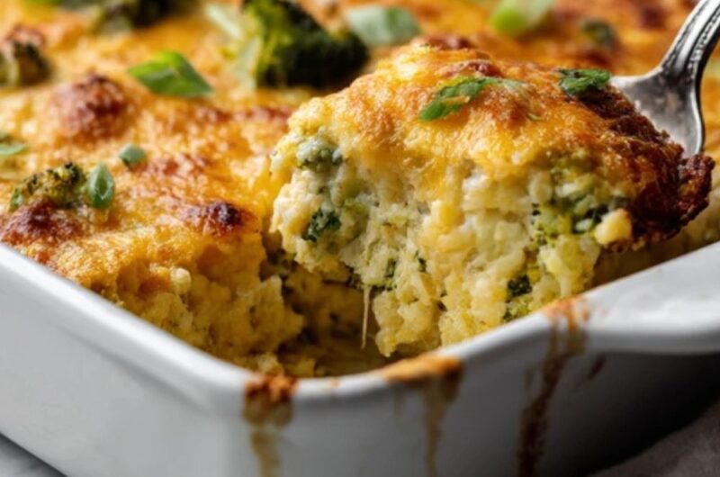 low fodmap Chicken Broccoli Rice Casserole