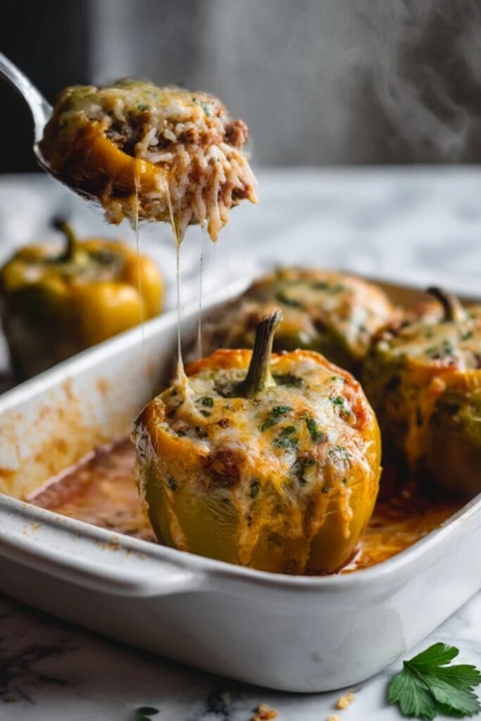 Low FODMAP Stuffed Bell Peppers Recipe