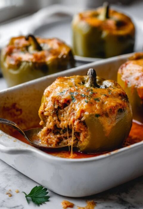 Low FODMAP Stuffed Bell Peppers Recipe