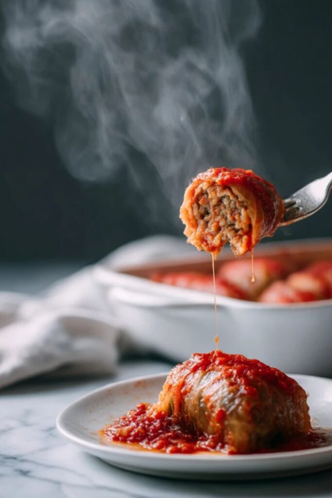 Low FODMAP Stuffed Cabbage Rolls Recipe