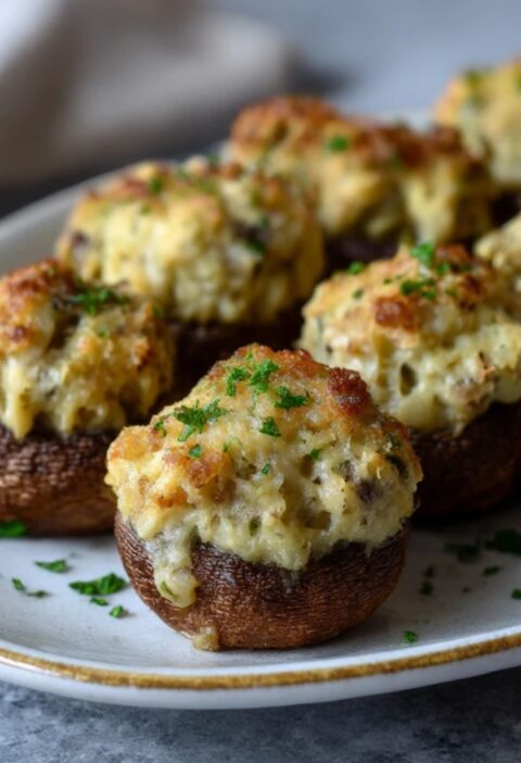 Low FODMAP Stuffed Mushrooms Recipe