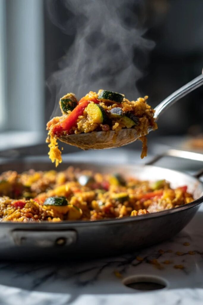 Low FODMAP Vegetable Paella Recipe