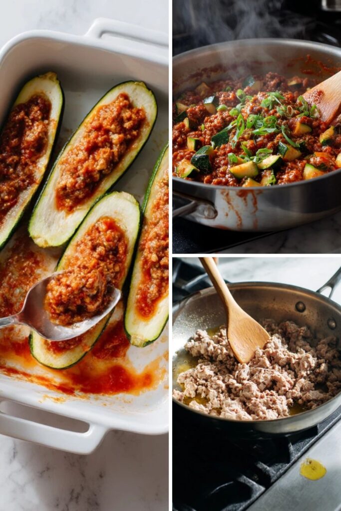 Low FODMAP Zucchini Boats Recipe