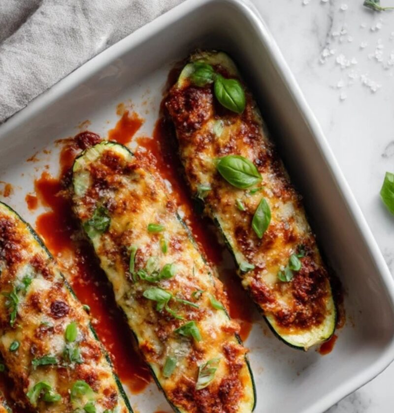 Low FODMAP Zucchini Boats Recipe