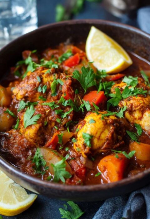 Low FODMAP Moroccan Chicken Tagine Recipe