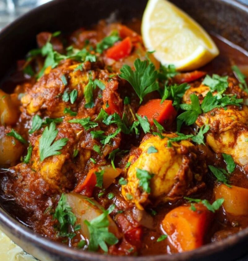 Low FODMAP Moroccan Chicken Tagine Recipe