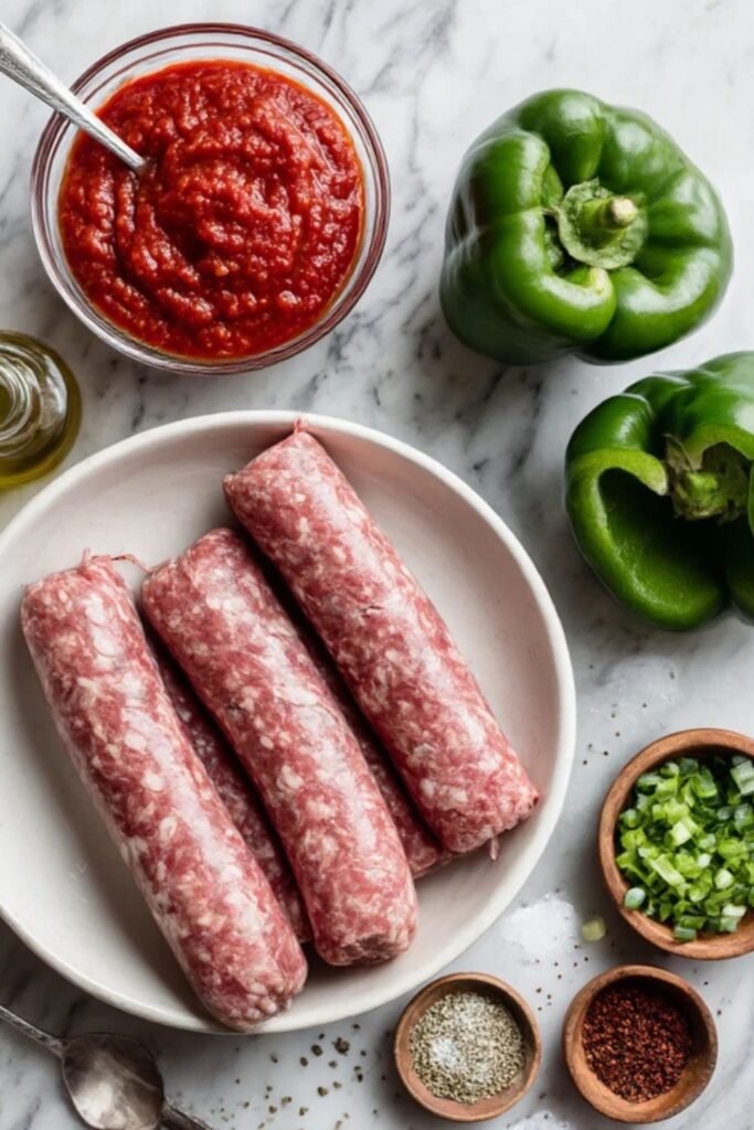 Low FODMAP Sausage and Peppers Recipe