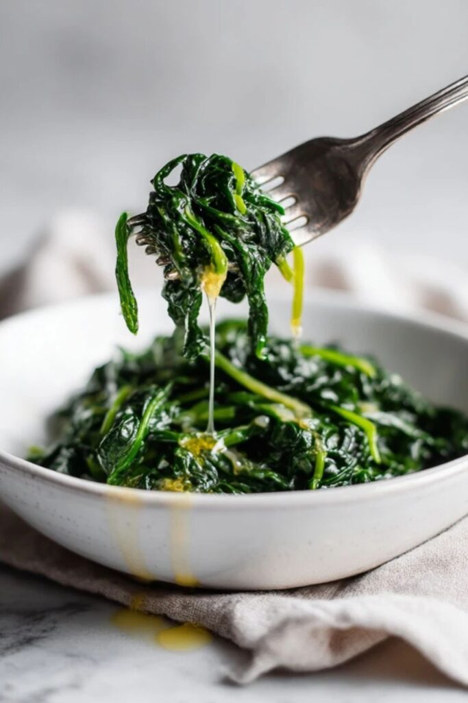 Low FODMAP Sautéed Spinach Recipe