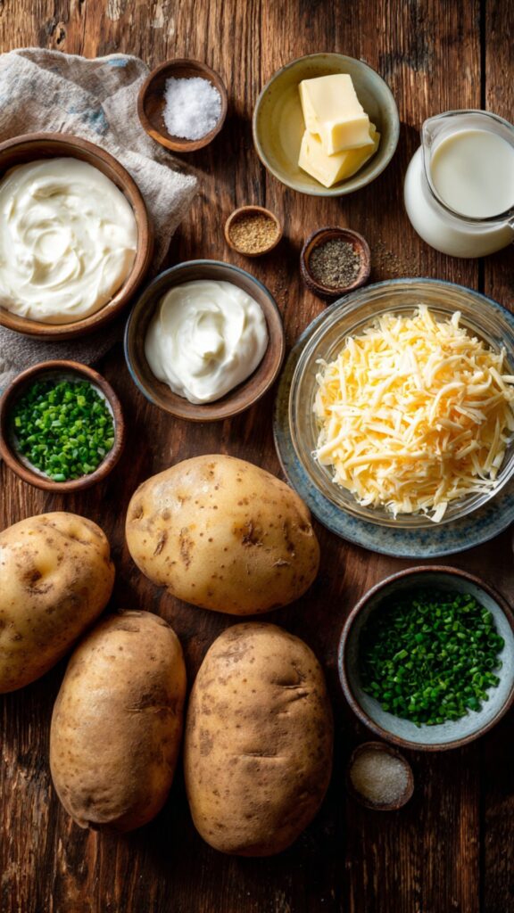 Low Sodium Twice Baked Potatoes Recipe
