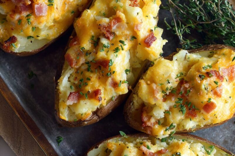 Low Sodium Twice Baked Potatoes Recipe