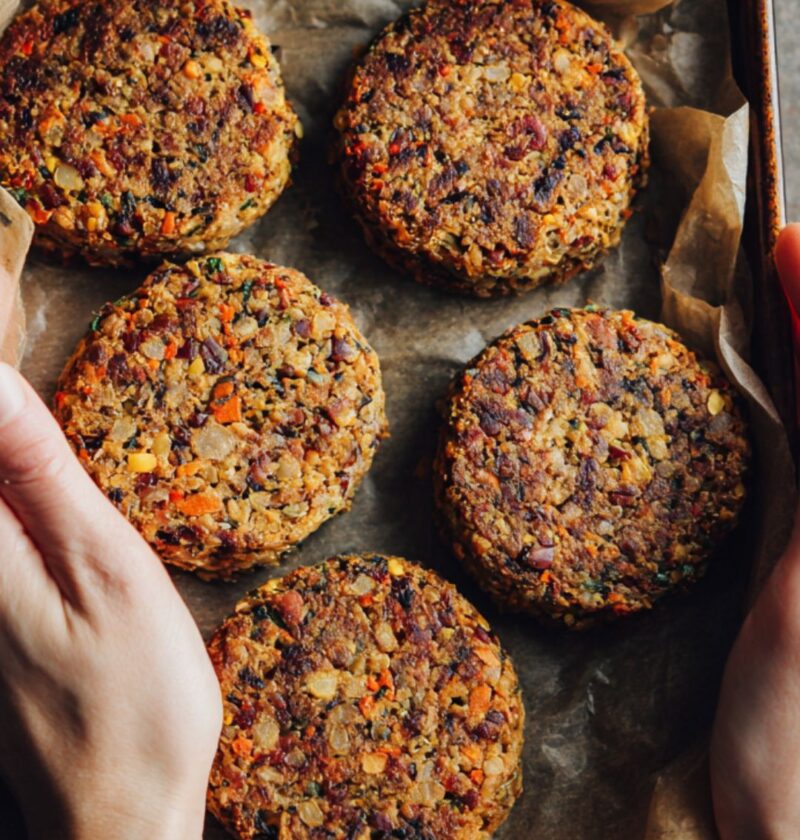 Low Sodium Veggie Burgers Recipe
