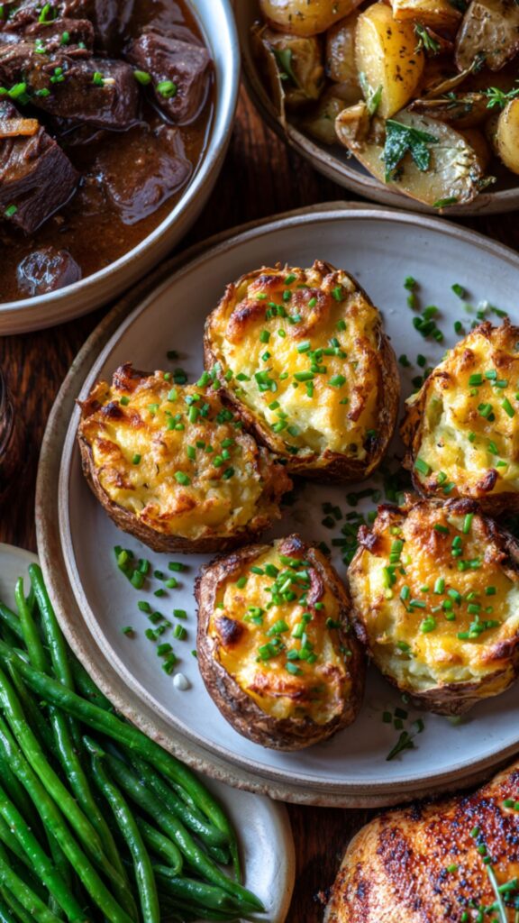 Low Sodium Twice Baked Potatoes Recipe