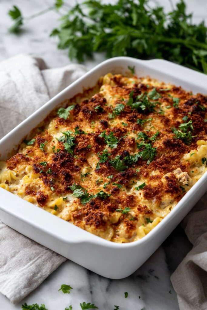 Easy Low Sodium Tuna Noodle Casserole Recipe