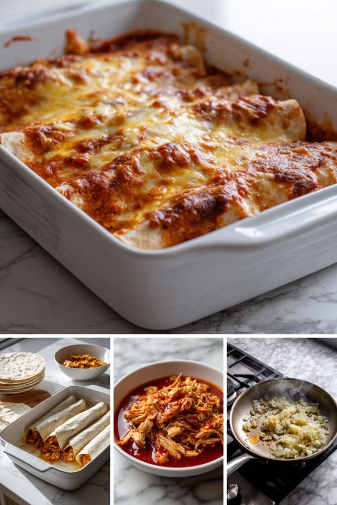 Easy Low Sodium Chicken Enchiladas