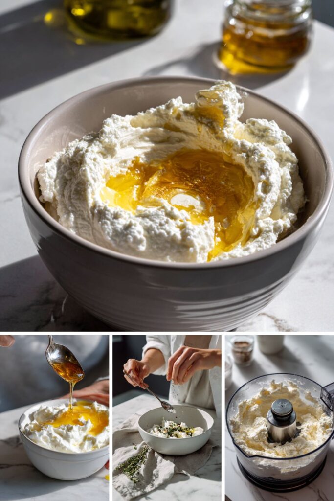 Low Sodium Whipped Ricotta Honey Dip Recipe