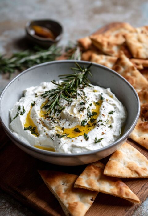 Low Sodium Whipped Ricotta Honey Dip Recipe